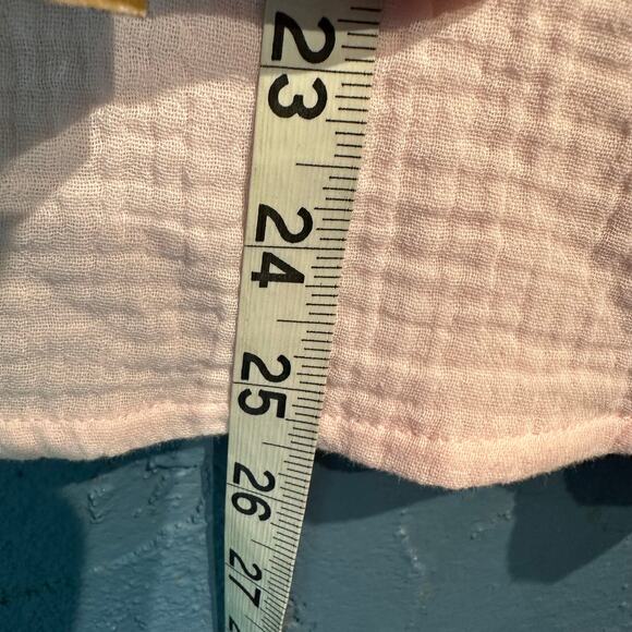 Dokotoo NWT Size Small Flutter Cap Cap Sleeve Blouse Pastel Pink 100% Cotton - Picture 9 of 11